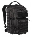 Zaino Incursore Mil-tec Tactical Black Backpack US Assault da 20 a 36 litri INCURSORE