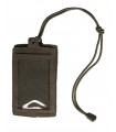 Porta BADGE tesserino da collo MIL-TEC NERO o VERDE con tasche multiuso documenti