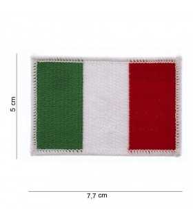ITALY flag with white border embroidered on cloth