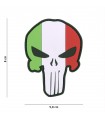 Patch 3d PUNISHER con Bandiera ITALIA PVC con Velcro