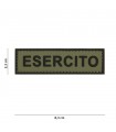Patch Italia 3D ESERCITO su fondo VERDE ESERCITO ITALIANO EI PVC con Velcro