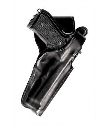 P1 - Duty leather gun belt holster with quick release