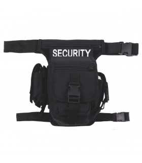 MARSUPIO COSCIALE Hip Bag Security Incursore militare Nero 10 Tasche GPG MFH
