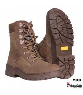 PR. SNIPER BOOTS WITH YKK ZIPPER brown