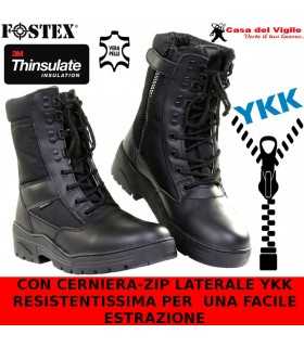 Black PR. SNIPER BOOTS WITH YKK ZIPPER for Police and Security