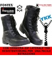 Anfibi militari fostex con zip cerniera laterale Colore NERO Sicurezza Vigilanza Forze dell'ordine