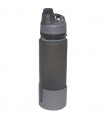 Bottle, foldable, grey, silicone, 0,5 l, BPA free