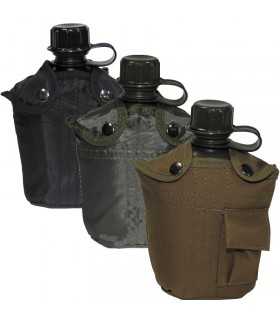 US Plastic Bottle, OD green or Coyote tan or black, 1 l with cover