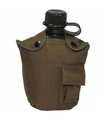 US Plastic Bottle, OD green or Coyote tan or black, 1 l with cover