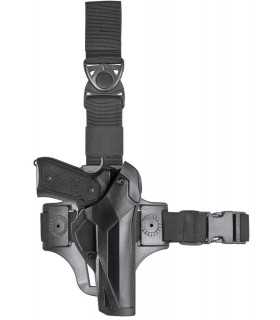 DCAT8 - "ONE FOR TWO" - Injection polymer leg holster - Retention level III.
