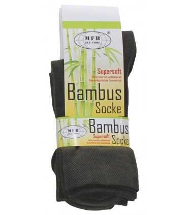 MFH Men's Bamboo Socks Olive or Black 3-Pack