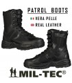 Anfibi tattici militari PATROL BOOTS in vera pella con cerniera laterale