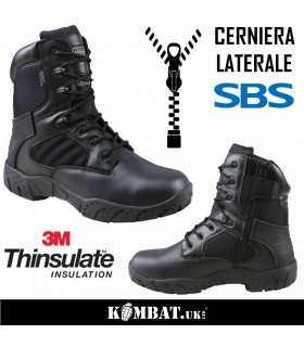 Tactical Pro Boot - Half Leather - Half Nylon - Black - Kombat UK