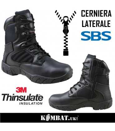 Anfibi Tactical PRO Boot - KOMBAT UK con cerniera laterale in pelle e cordura 1150D