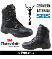 Tactical Pro Boot - Half Leather - Half Nylon - Black - Kombat UK