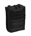 BLACK MOLLE BELT POUCH LARGE for BELT or MOLLE SYSTEM