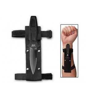 Coltello AIRBORNE con fodero da Braccio o Cintura in Acciaio INOX Caccia Militar