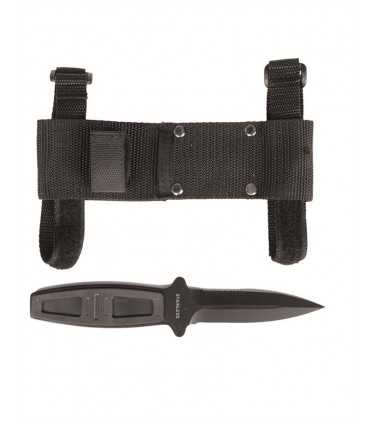 Coltello AIRBORNE con fodero da Braccio o Cintura in Acciaio INOX Caccia Militar