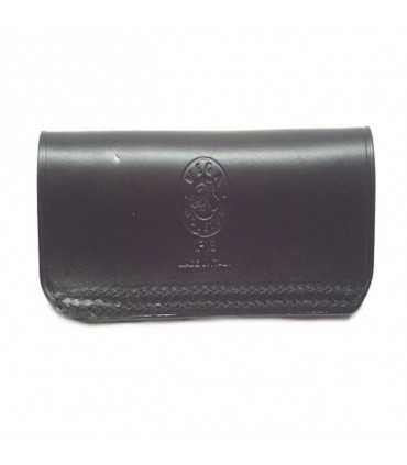 1P13 - Porta colpi in pelle/cuoio calibro 38 357 magnum da cintura 12 posti