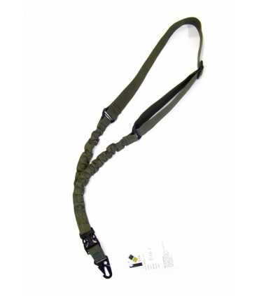 Cinghia a un punto BUNGEE in Cordura con moschettone in metallo