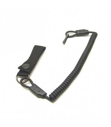 2V20 - Correggiolo di sicurezza a molla in plastica per pistola da cinturone