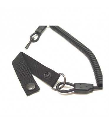 2V20 - Correggiolo di sicurezza a molla in plastica per pistola da cinturone