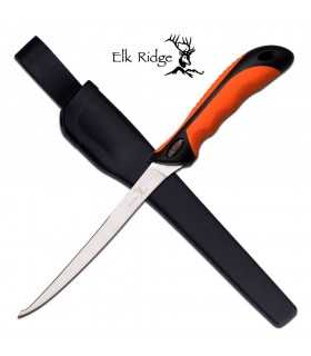 ER-541 Coltello professionale per filettare il pesce con lama a specchio e manico in gomma