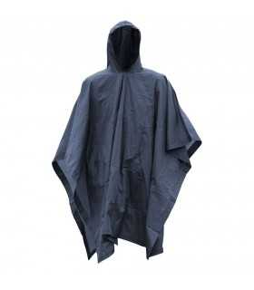 Poncho vinile BLU Navy antipioggia e antivento 1,5 mm