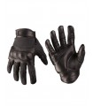 BLACK LEATHER/ARAMIDE TACTICAL GLOVES