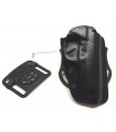 TU1 - Leather belt holster with removable elastic safety catch