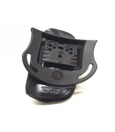 TU1 - Leather belt holster with removable elastic safety catch