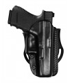 TU1 - Leather belt holster with removable elastic safety catch