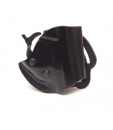 NS1 - Belt leather holster uncovered full barrel with automatic safety system