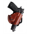NS1 - Belt leather holster uncovered full barrel with automatic safety system