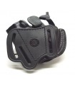 NS1 - Belt leather holster uncovered full barrel with automatic safety system