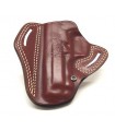HB1 - Open leather belt holster with two belt loops