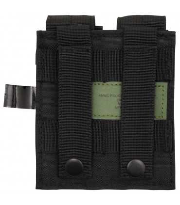 Porta caricatore doppio per pistola in cordura da cinturone o sistema molle