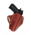 HB1 - Open leather belt holster with two belt loops