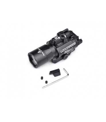 Torcia tattica X400 con laser incorporato per pistola fucile