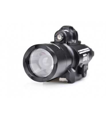Torcia tattica X400 con laser incorporato per pistola fucile