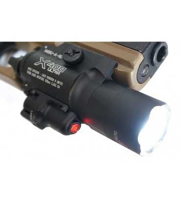 Torcia tattica X400 con laser incorporato per pistola fucile