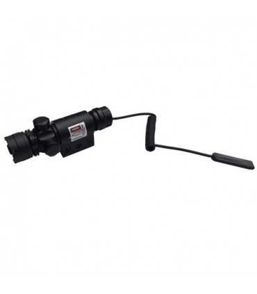 Punto luce laser rosso TYPE I full metal con due attacchi