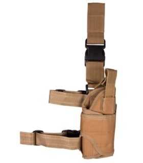 Fondina Cosciale Militare colore Coyote TAN in cordura da coscia Esercito Softair Airsoft