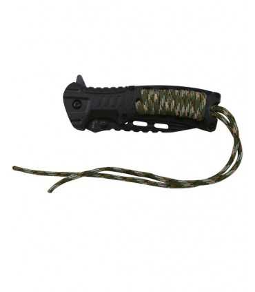 COLTELLO tascabile MILITARE KOMBAT UK KNIFE con manico paracord survival caccia