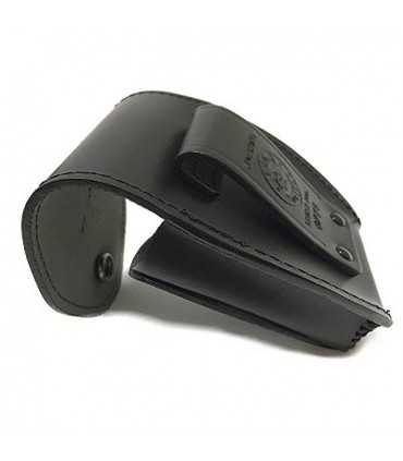 6P75 - Porta manette in cuoio chiuso da cintura cinturone in pelle