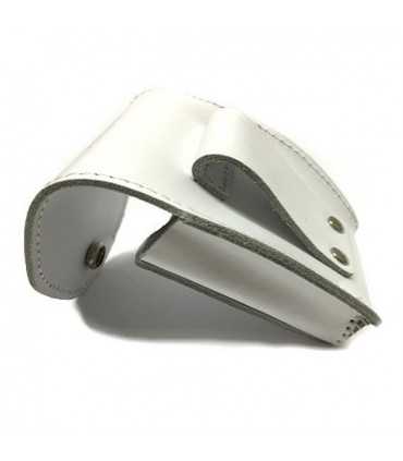 6P75 - Porta manette in cuoio chiuso da cintura cinturone in pelle