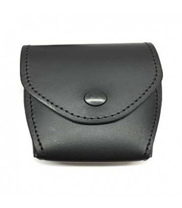 6P75 - Porta manette in cuoio chiuso da cintura cinturone in pelle