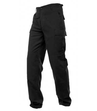 US BLACK R/S BDU FIELD PANTS