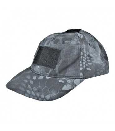 Cappello berretto tipo Baseball leggero e traspirante in tessuto RIP-STOP Mandra night nero typhon