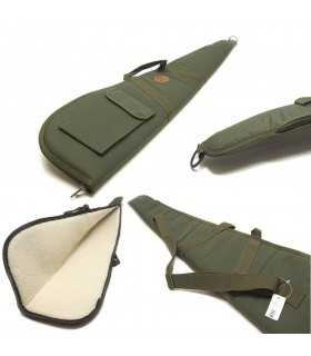 Fodero custodia imbottita con orsetto bianco per fucile in nylon cordura con cerniera e tasca esterna da 110 120 e 140 cm